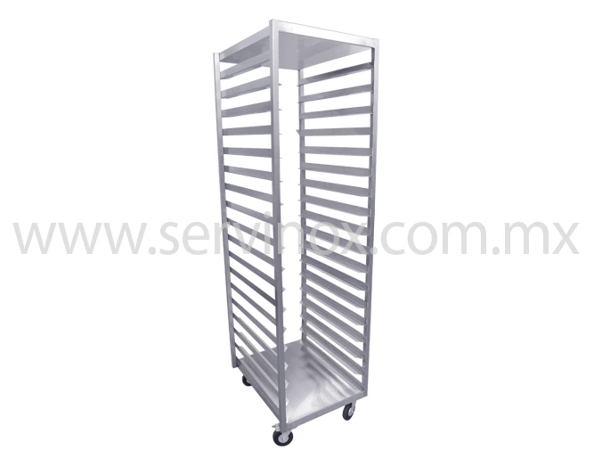 Carro Rack De Una Columna En Acero Inoxidable